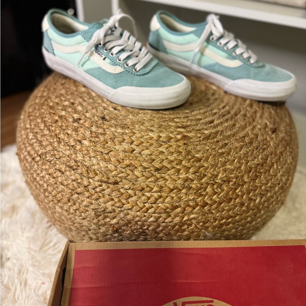 Vans Teal and White Sneakers